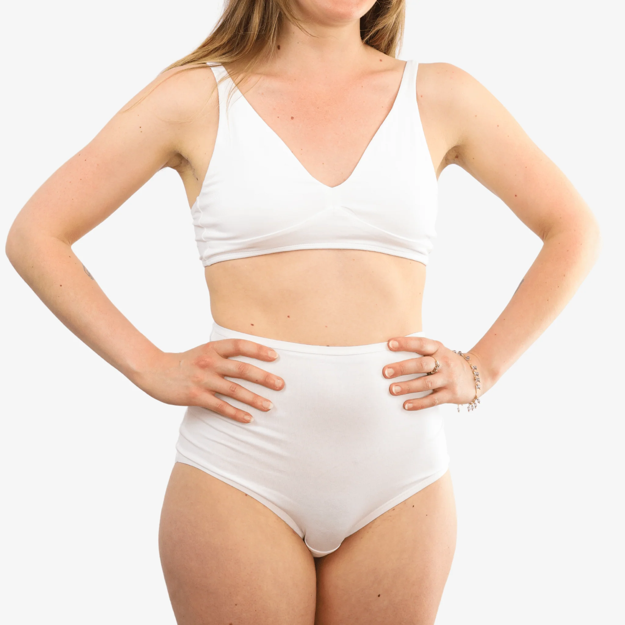 Organic Cotton White Underwear